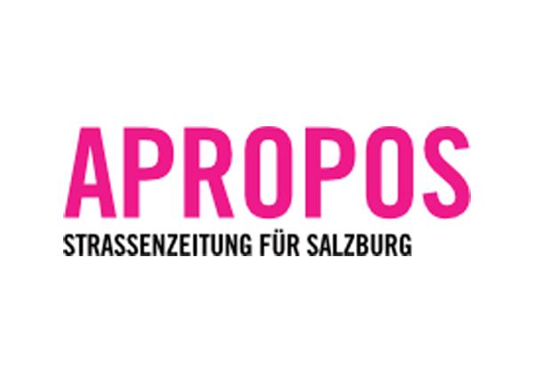 Logo der Salzburger Straßenzeitung Apropos